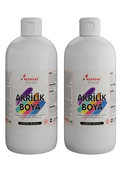 Rose Beyaz Akrilik 2'li Set 2X500 gr fiyatları
