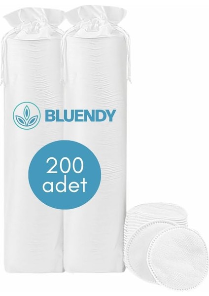 Bluendy 200 Adet Yuvarlak Makyaj Temizleme Pamuğu -%100 Saf Premium Kalite Disk Pamuk, Fondöten ve Makyaj Çıkarma Pedi, Tüy Bırakmaz, Yumuşak ve Taşınabilir (M, Adet, 200) modelleri