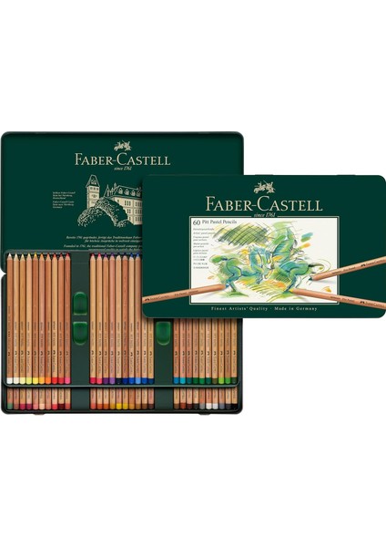 Pastel, 60 Renk, Yüksek Pigment, Solmaya Dirençli, Fırça ve Parmakla Dağılabilir, Yuvarlak Gövde