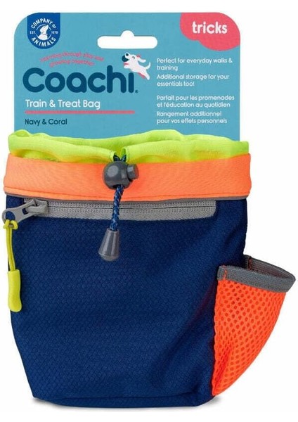 Of Coachi Profesyonel Köpek Eğitim ve Ödül Çantası, Lacivert Sarı
