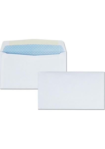 , 6 3/4 Zarfları, Dikiş, Kutu Başına 500 (10412), Beyaz