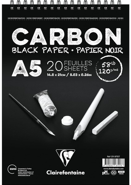 CR97517 Sanatsal Defter, A5, Üstten Spiralli