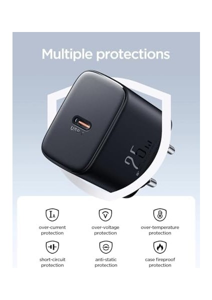 JR-TCF11 25W Hızlı Şarj Adaptörü + Type-C Kablo Seti fiyatları