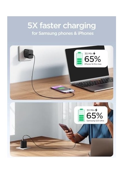 JR-TCF11 25W Hızlı Şarj Adaptörü + Type-C Kablo Seti modelleri