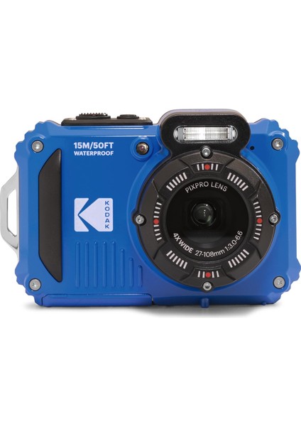 Kodak Pıxpro Wpz2 15M Su Geçirmez Fotoğraf Makinesi - 16MP, 4x Optik Zoom, 1080P Full Hd Video (Mavi)