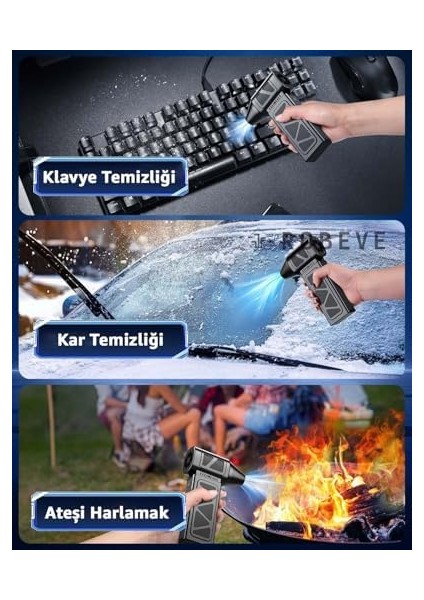 Süper Güçlü Üfleyici Şarjlı Fan Turbo 130000 Rpm Güçlü Fan Üfleyici Turbo Jet Toz Üfleyici Basınçlı Temizleyici fiyatları