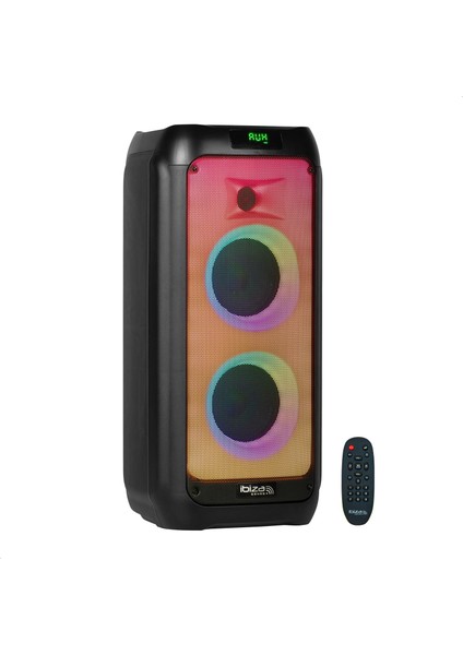 - Wave6-2 Adet 5,25 Inç (13 Cm) Hoparlör, 250W, Pilli,, USB ve Microsd - Wave LED Efekti, Tws Kablosuz Bağlantı - Siyah