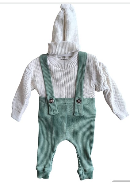 Laura Baby Erkek Bebek/çocuk Şapkalı 3 Lü Tulum Set fırsatları