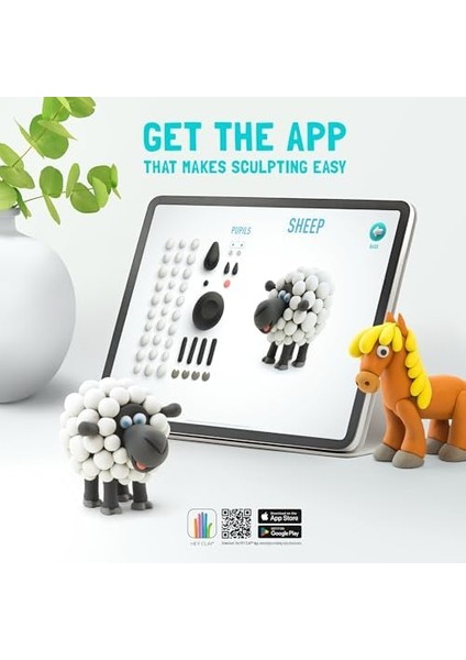 Clay Hayvanlar Seti - Hava ile Kuruyan 15 Kutu Kil Seti ve Şekillendirme Aletleri ile ve Etkileşimli Talimatlar Uygulaması fiyatları