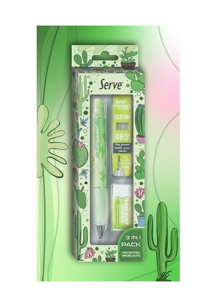 Doğa Desenli Deep, Deep Silgi ve Deep Min, 0.7 Mm, Elma Yeşili fiyatları