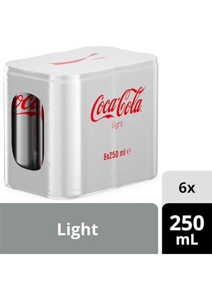 Coca-Cola Light Kutu 6X250 ml fiyatları