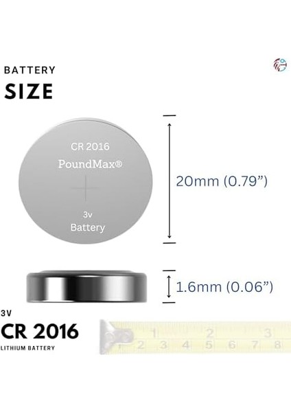 Lityum CR2016 Düğme Hücreli Pil, 3 V | 1 x Blister 5 Adet modelleri
