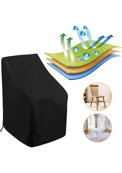4-6 Li Tekli Bahçe Koltuk Örtüsü, Kılıfı Su Geçirmez Açık Hava Bahçe Mobilya Kılıfları Dış Mekan Kılıfı Örtü Branda Bahçe Mobilyası Istiflenebilir Mangal Koruma Kılıfı modelleri