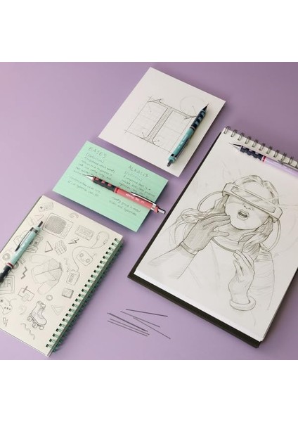 Min Silgi 3'lü Okul Seti- 0.7 Gül Kurusu modelleri