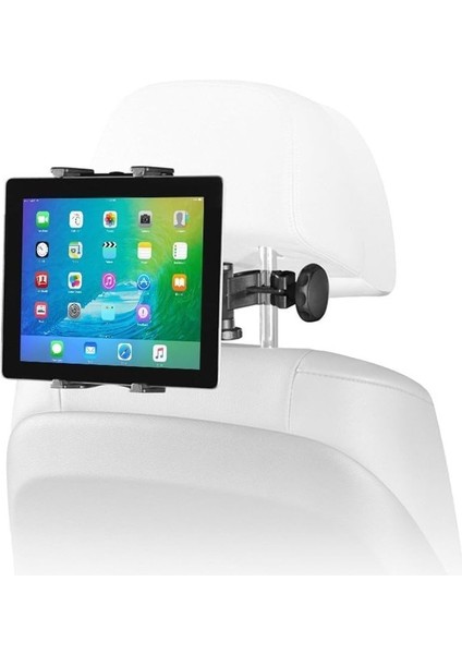 Araç Koltuk Arkası Tablet Tutucu Evrensel Tablet ve E-Kitap Okuyucu Baş Desteği Esnek Ayarlanabilir Görüş Açılı 360 Derece Döndürülebilir