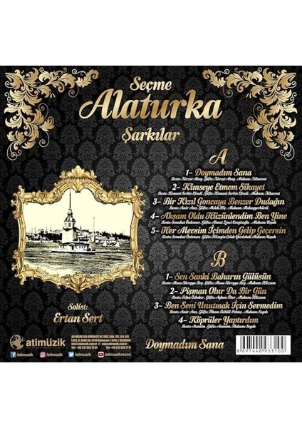 My Ertan Sert Seçme Alaturka Şarkılar Plak fiyatları