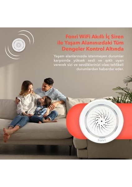 Akıllı Iç Ortam Siren / Isı Nem Ölçer, Wifi, Asistan Ve, Uzaktan Kontrol fiyatları