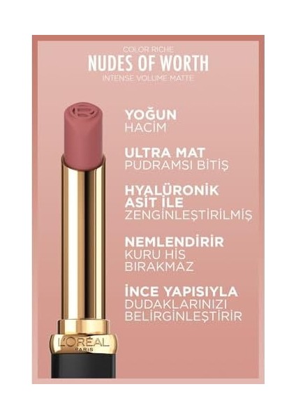 L'oréal Parıs Color Riche Intense Volume Matte Ruj - 570 Worth It Intense fiyatları