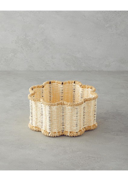 Flore Kağıt Ip Sepet 1,5 cm Turuncu