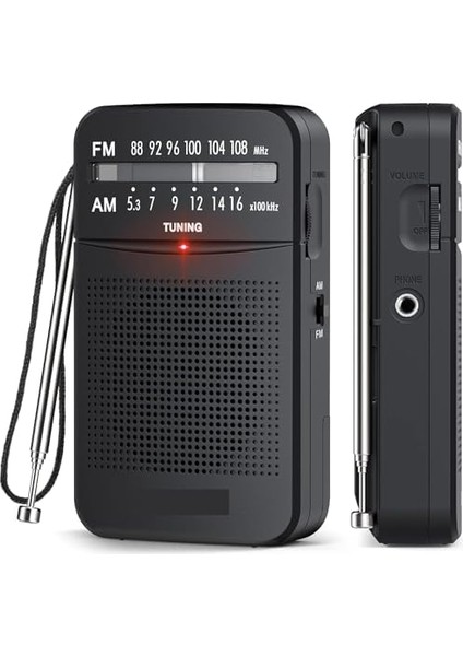 HT-263 Taşınabilir Am/fm Radyo Küçük Boy Cep Radyosu Pilli Radyo Knstar K-263 modelleri