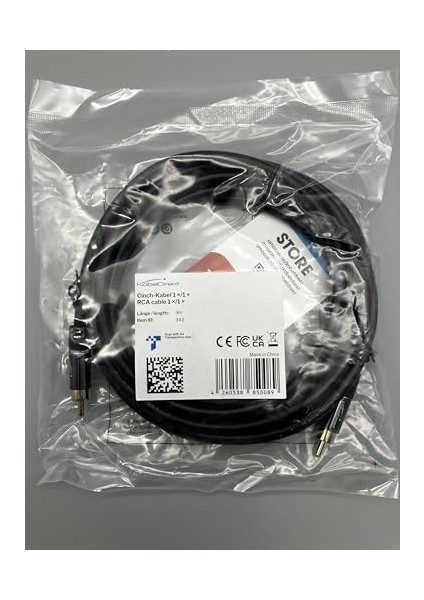 – 3m – Cinch Derin Bas Hoparlör Kablosu, 1x1 Cinch/rca, Ses/dijital/video (Koaksiyel Kablo, Rca Fişi/fiş, Amplifikatör/hifi, Ses Sinyali Veya Kompozit Video Için, 75 Ohm, Siyah) modelleri