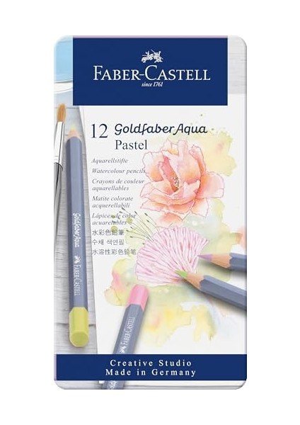 12’li Pastel Renkler, Yüksek Pigmentli, Suya Dayanıklı, Açılabilir, Metal Kutulu fiyatları