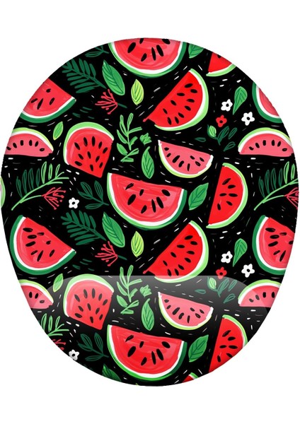 Karpuz Desenli Bilek Destekli Mouse Pad