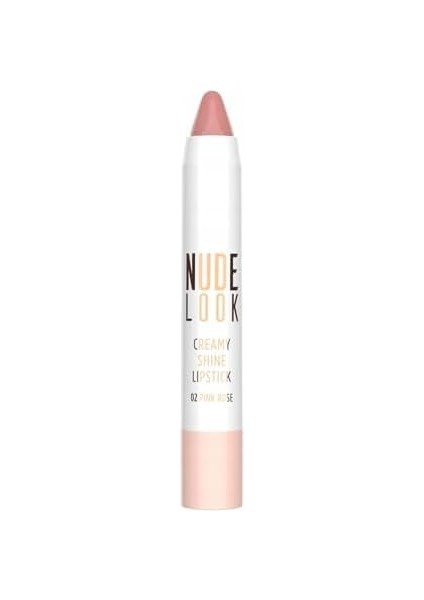 Golden Rose Nude Look Creamy Shine Lips. No:02 Pink Rose 1 Paket