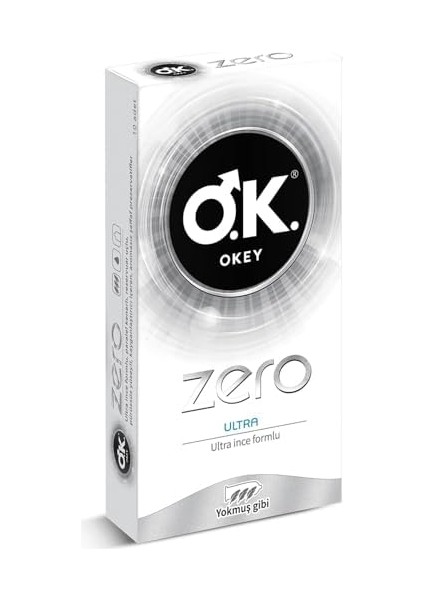 Okey Zero Ultra 10'lu Prezervatif modelleri