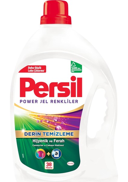 Persil Sıvı Çamaşır Deterjanı Jel Color 38 Wl, Renkliler 38 Yıkama fiyatları