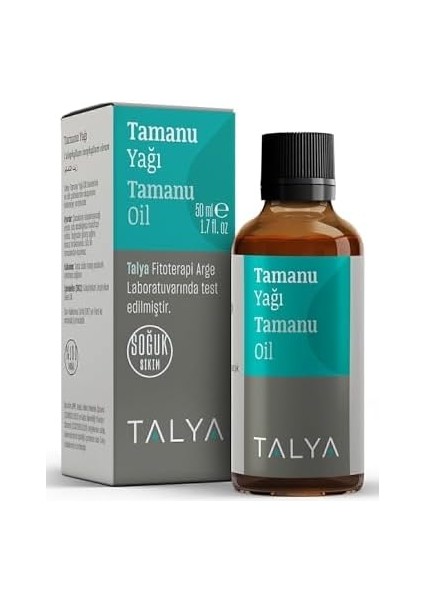 Talya Tamanu Yağı, Soğuk SIKIM,%100 Saf ve Doğal, 50 ml modelleri