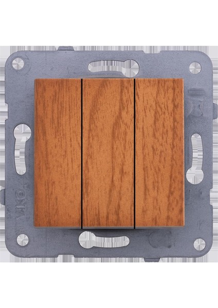 Novella/trenda Ceviz Üçlü Anahtar Mekanizma ve Düğme/kapak Vakumlu Paket