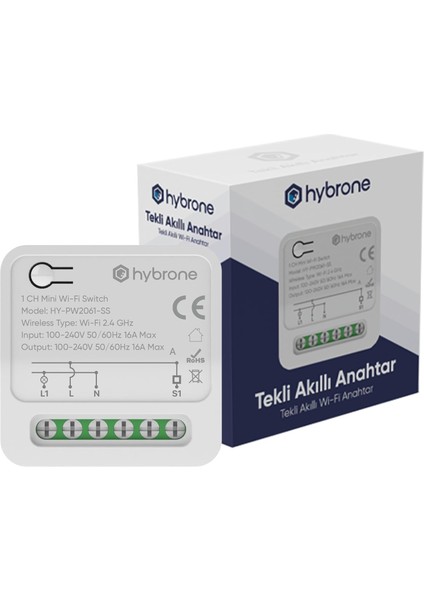 Wi-Fi Tekli Akıllı Mini Anahtar, Akıllı Röle, Için Kullanıma Uygun