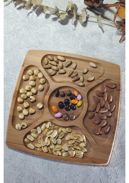 Ahşap Kay?n Çerezlik-Kahvaltılık ve Servis- Sunum Taba?? KZ1009