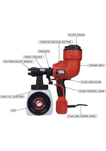 + HVLP200 Tabancası, Çok Renkli fiyatları