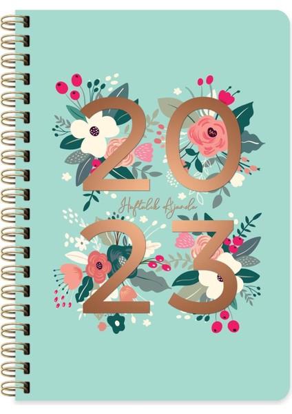 2023 A5 Sert Kapak Haftalık Ajanda, Demet