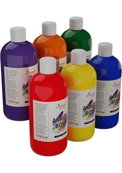 Rose Ara Renkler Akrilik 6'lı Set 6X500 gr fiyatları