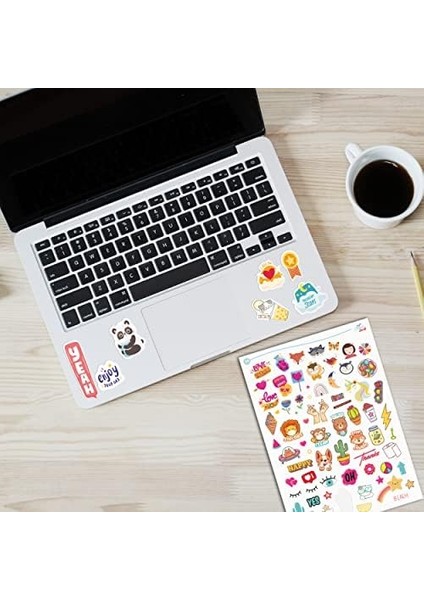 Çıkartma Seti - 1000 Adet Çocuklar, Kızlar, Gençler ve Yetişkinler Için -, Laptop, Günlük, Ajanda ve Için Bullet Journal Kitabı modelleri