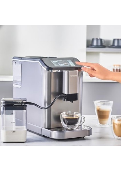Coffeebreak 5008H Çelik Kahve Öğütücülü, Süt Köpürtücülü, Dokunmatik Ekranlı Full Otomatik Espresso Makinesi fiyatları