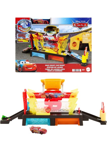 Renk Değiştiren Mcqueen ile Yıkama Oyun Seti Renk Değiştiren Mcqueen ile Yıkama Oyun Seti ve Renk Değiştiren Şimşek Mcqueen JBM70