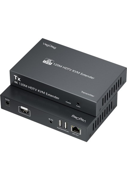 4K 30Hz HDMI Kvm Extender 120 Metre CAT5E/6 HDMI Menzil Genişletici Uzatıcı