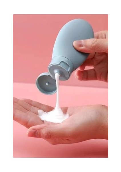 3 Adet Seyahat Tipi Doldurulabilir Krem Şampuan Duş Jeli Sprey Losyon Şişe Seti Krem Kutusu 60 ml