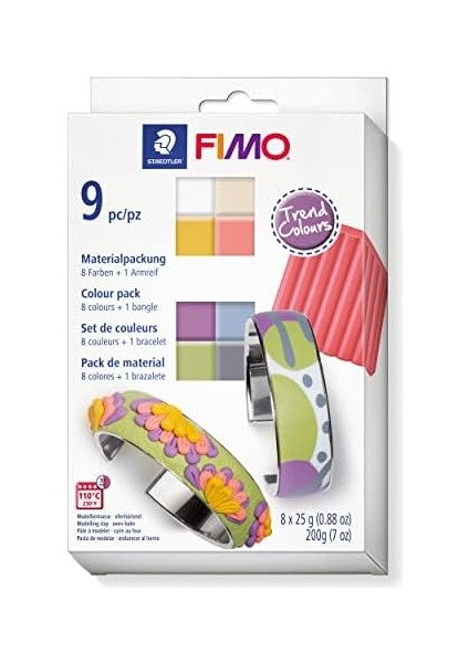 8023 C8-1p Mp Soft Modelleme Kili Pastel Renkler (25 gr x 8 Blok ve Bilezik) fiyatları