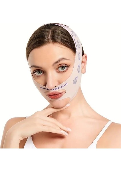 Yüz Korsesi Çene Boyun Bandı Horlama Önleyici Gıdı Yanak Gıdık Toplama (Ten, Tek Ebat) fiyatları