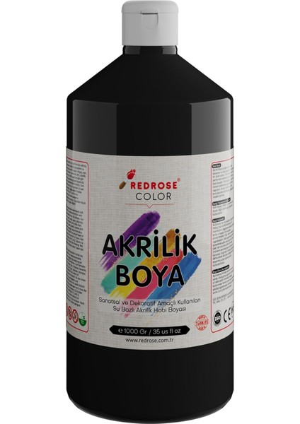 Rose Siyah Akrilik 1000 gr