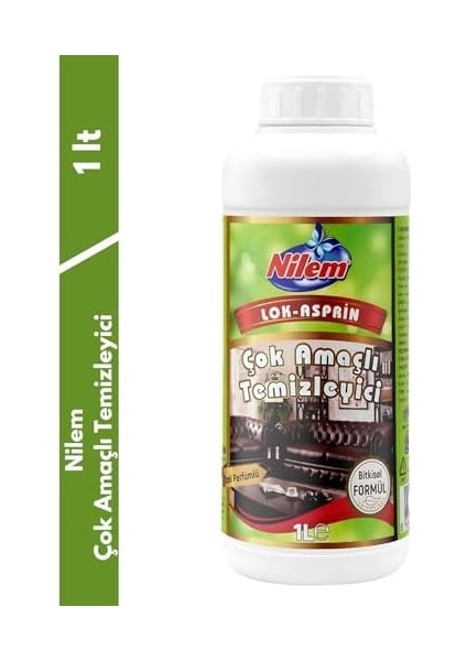 Nilem Lok Çok Amaçlı Temizleyici Bitkisel Formül 1 L modelleri