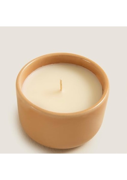 El Yapımı Kaseli Mum Bej fiyatları