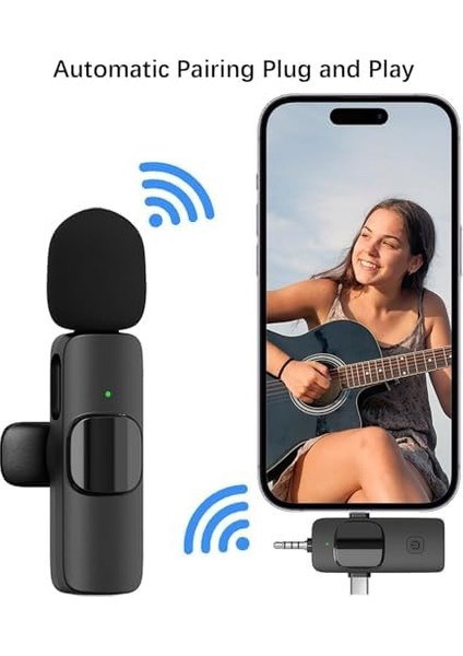 Kablosuz Yaka Mikrofonu – Ikili Set, Lightning, ve Girişli, Tak-Çalıştır, 20 Metre Menzil, Vlog & Röportaj ve Canlı Yayın Için fiyatları