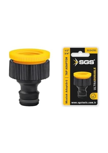 Musluk, Plastik, Sarı, 1/2-3/4 Inç, SGS4265, Kutu Içinde, 1 Adet fiyatları