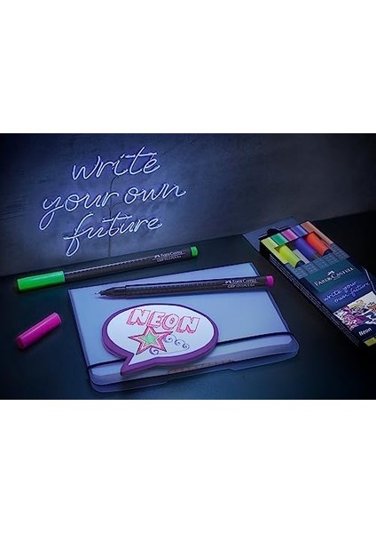 Grip Keçe Uçlu Seti, 5’li, Neon Renkler, 0.4 Mm, Metal Destekli, Ergonomik Üçgen Gövde fiyatları